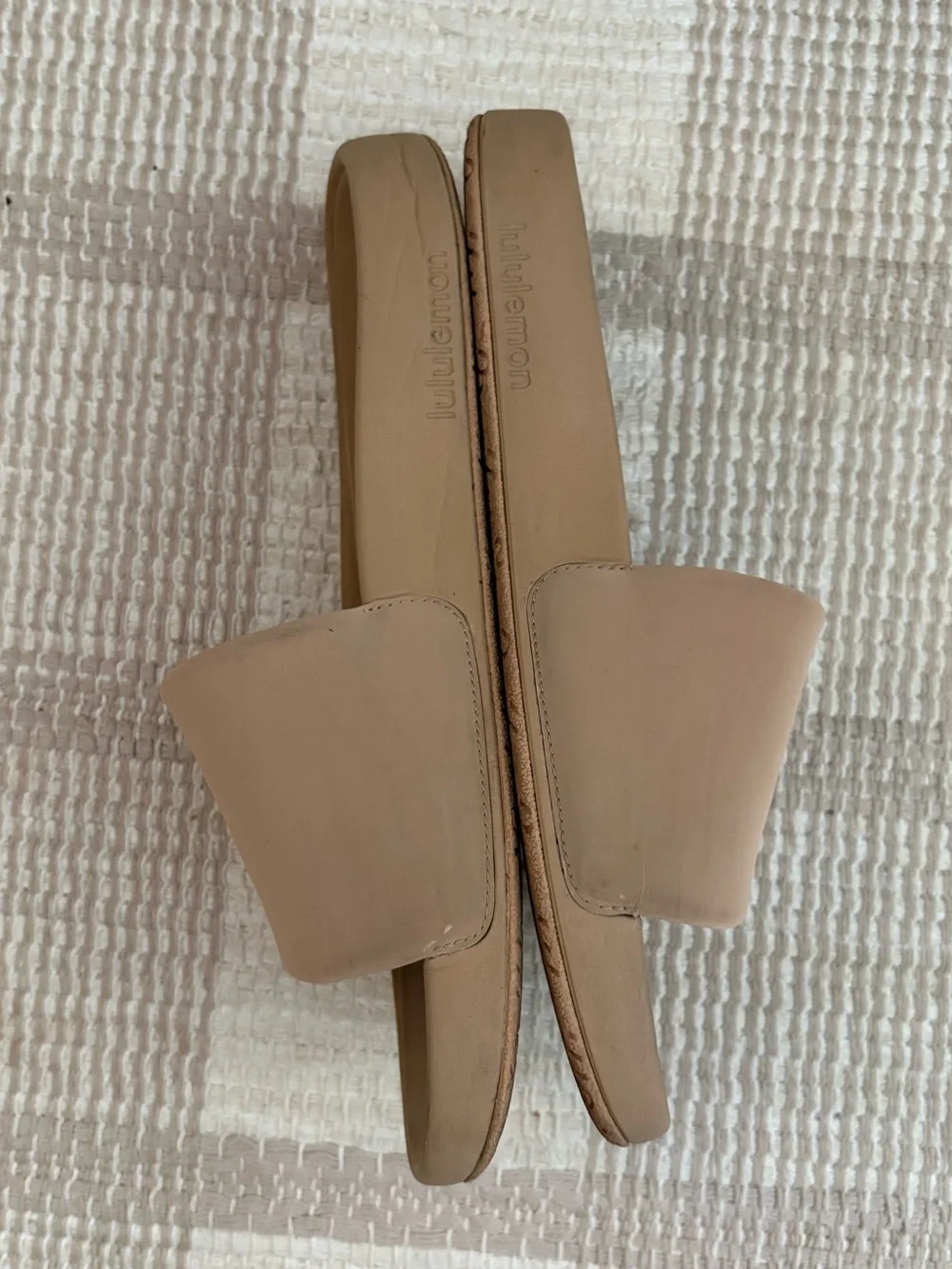 Lululemon Beige Slide Sandals